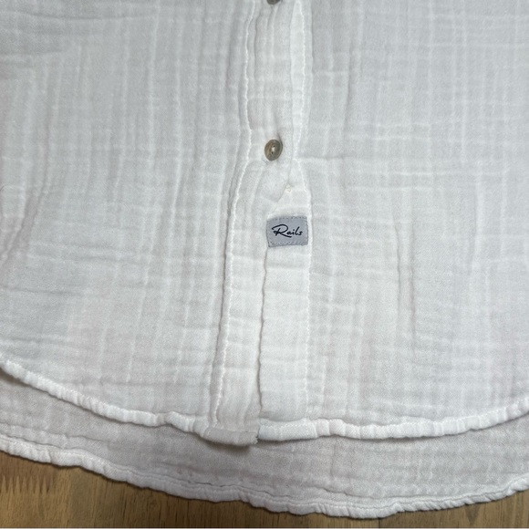 Rails Ellis Button Up Shirt, White, S - Picture 12 of 13